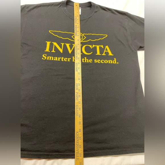 Mens Invicta Jerzees Black Short Sleeve T-Shirt Size XL - Picture 5 of 5